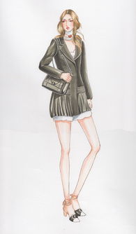 時(shí)裝插畫中的紡織品藝術(shù) 從筆觸到布料的視覺(jué)交響